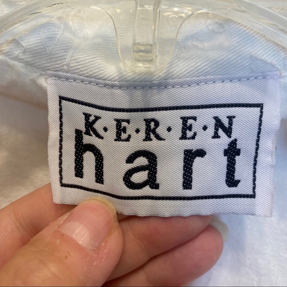 Karen hart white embroidered jean jacket - Picture 5 of 14